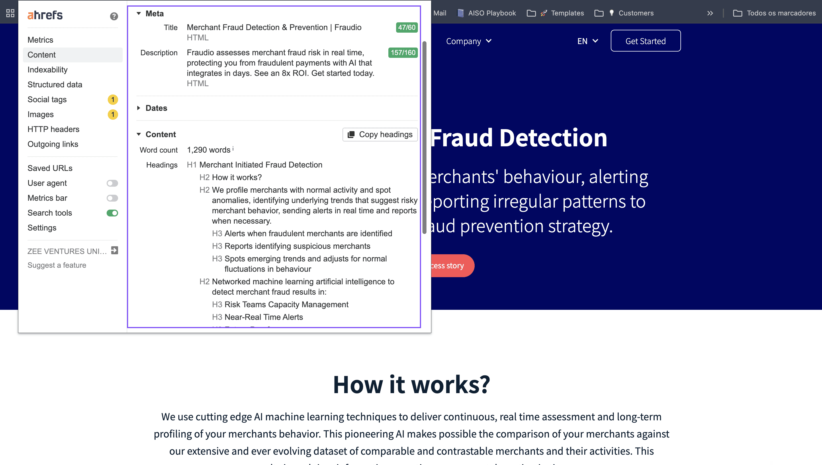 Fraudio case study results