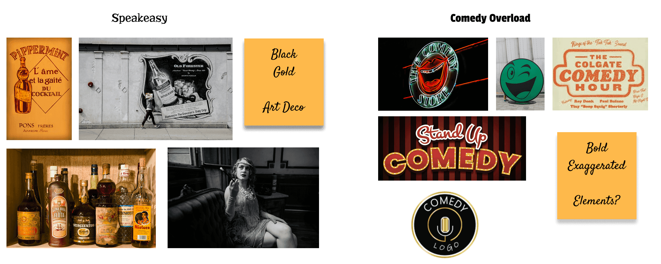 Speakeasy Mood Board