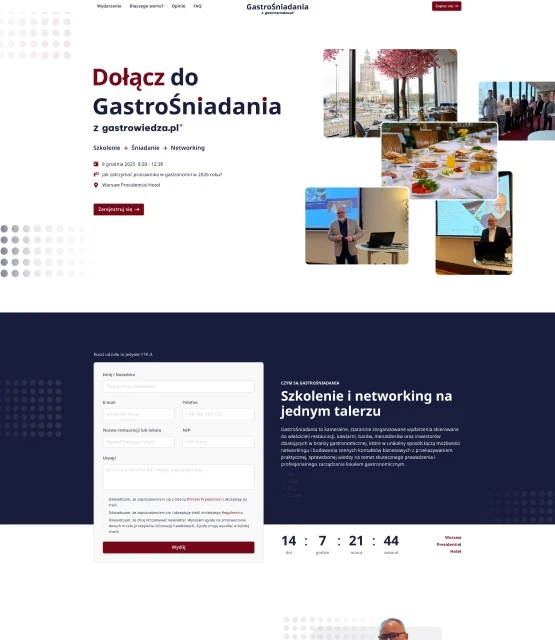 GastroŚniadania website