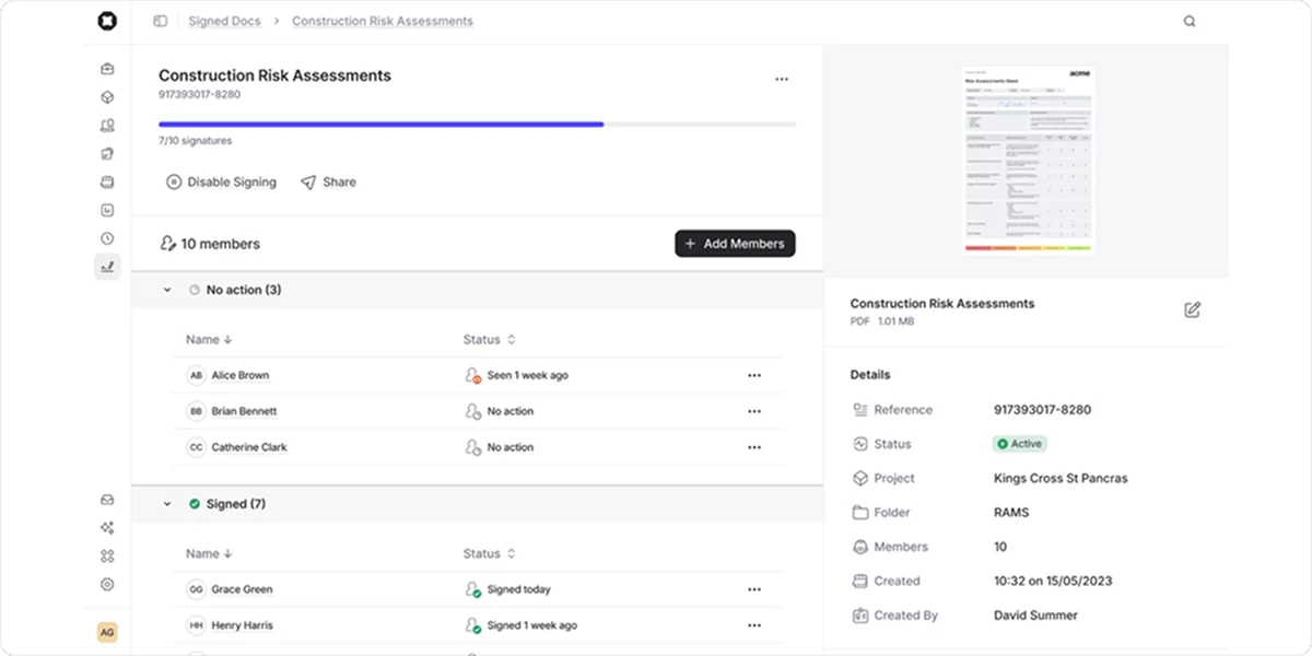 Onetrace docs example