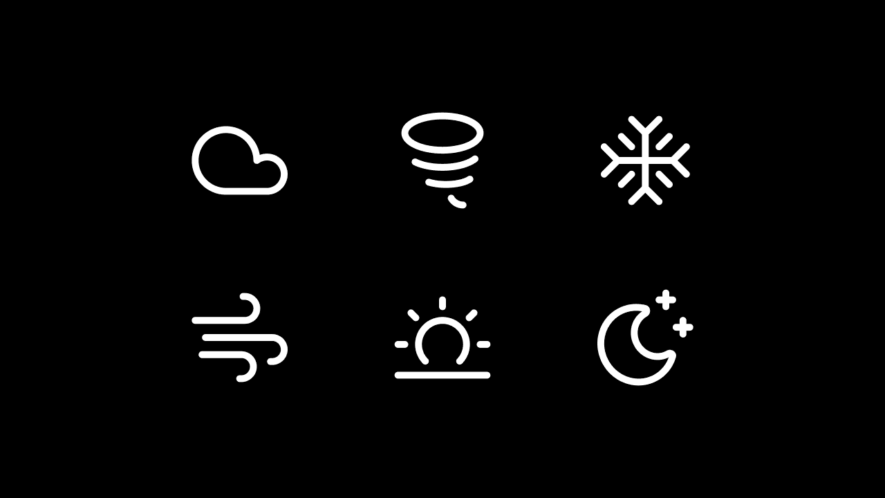 Core Line Weather Icon Set