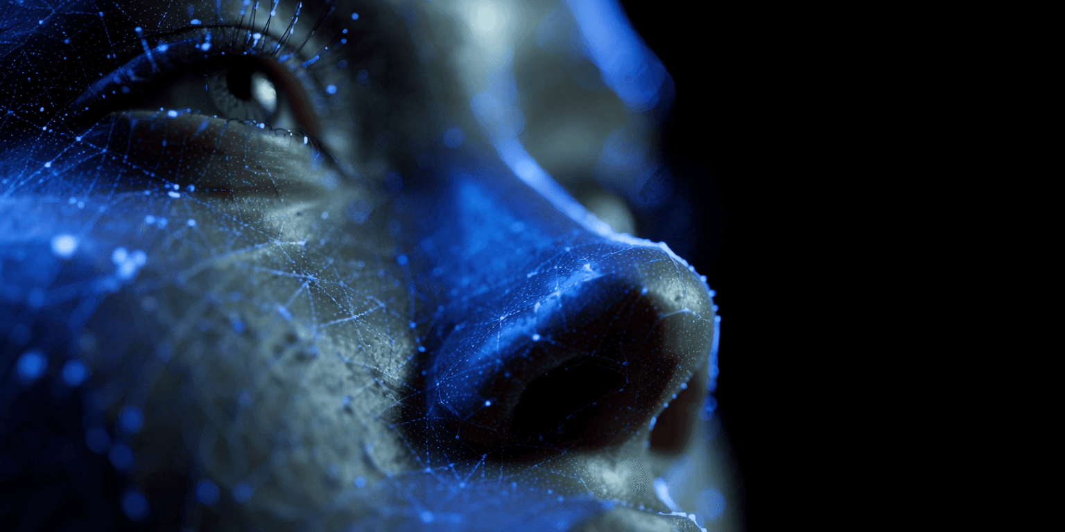 a moving blue fabric like object