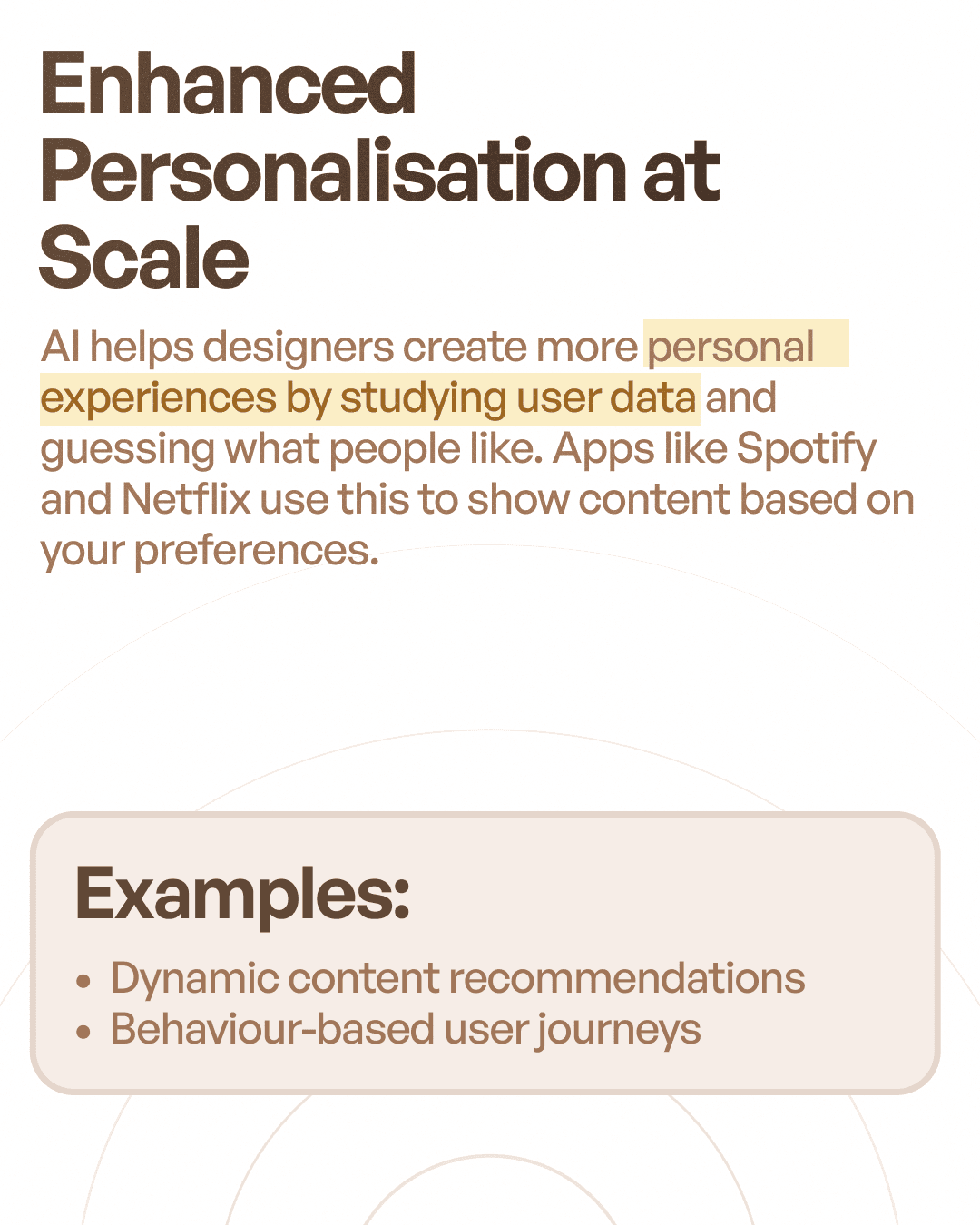 Enhanced Personalisation at scale in brief