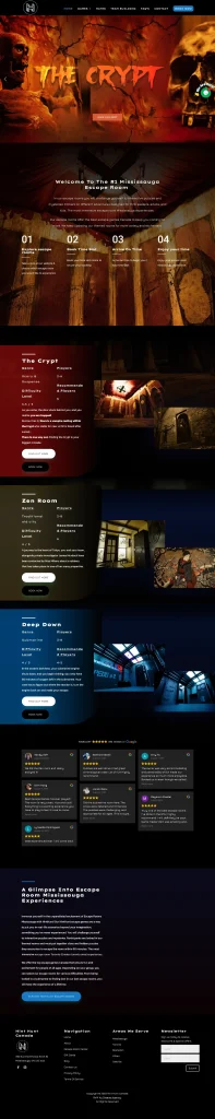 Escape Room Mississauga Real Life Games Page For Hint Hunt website developed & designed by Dreams Agency Mississauga, Ontario