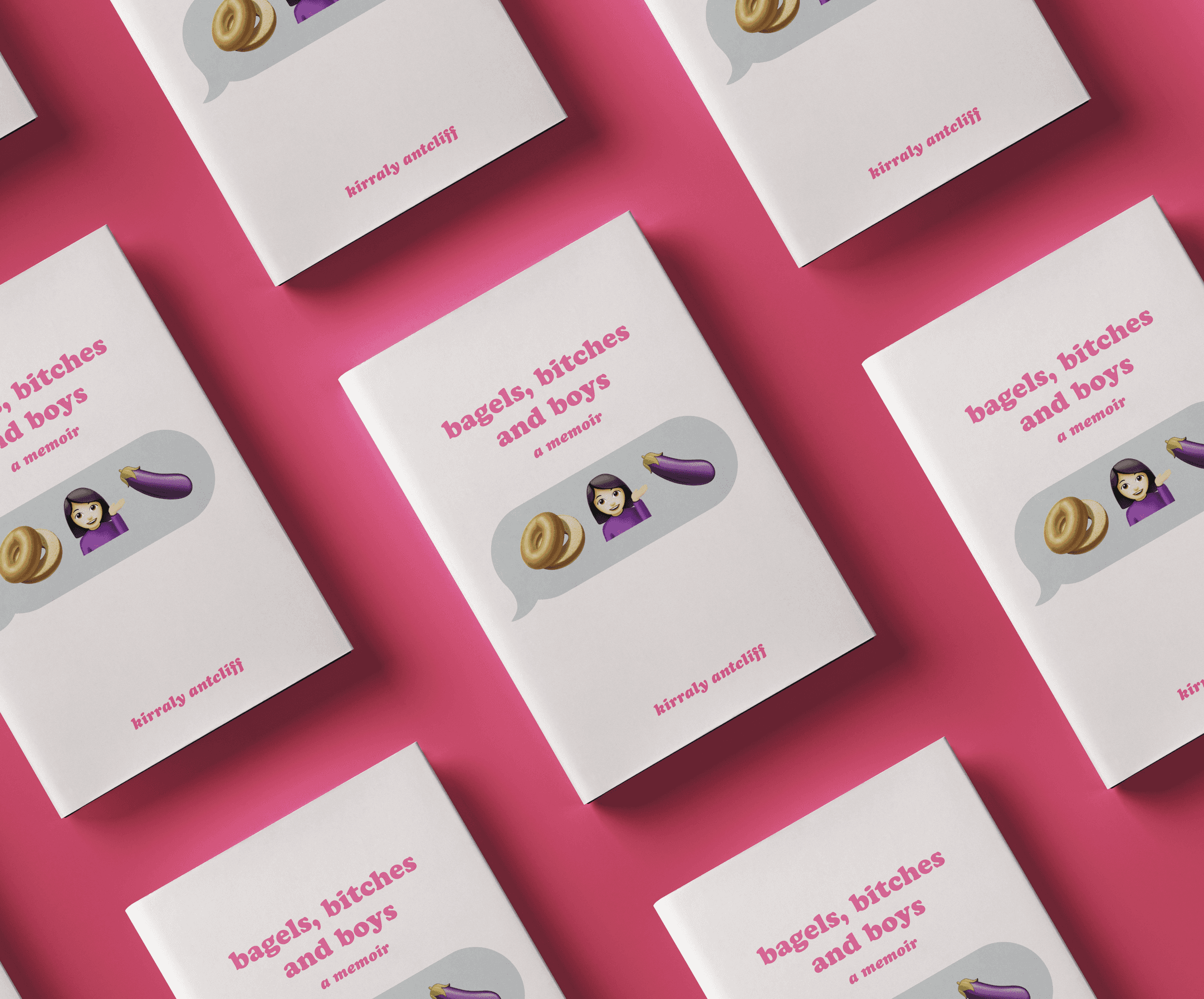 books bagels and boys book cover design
