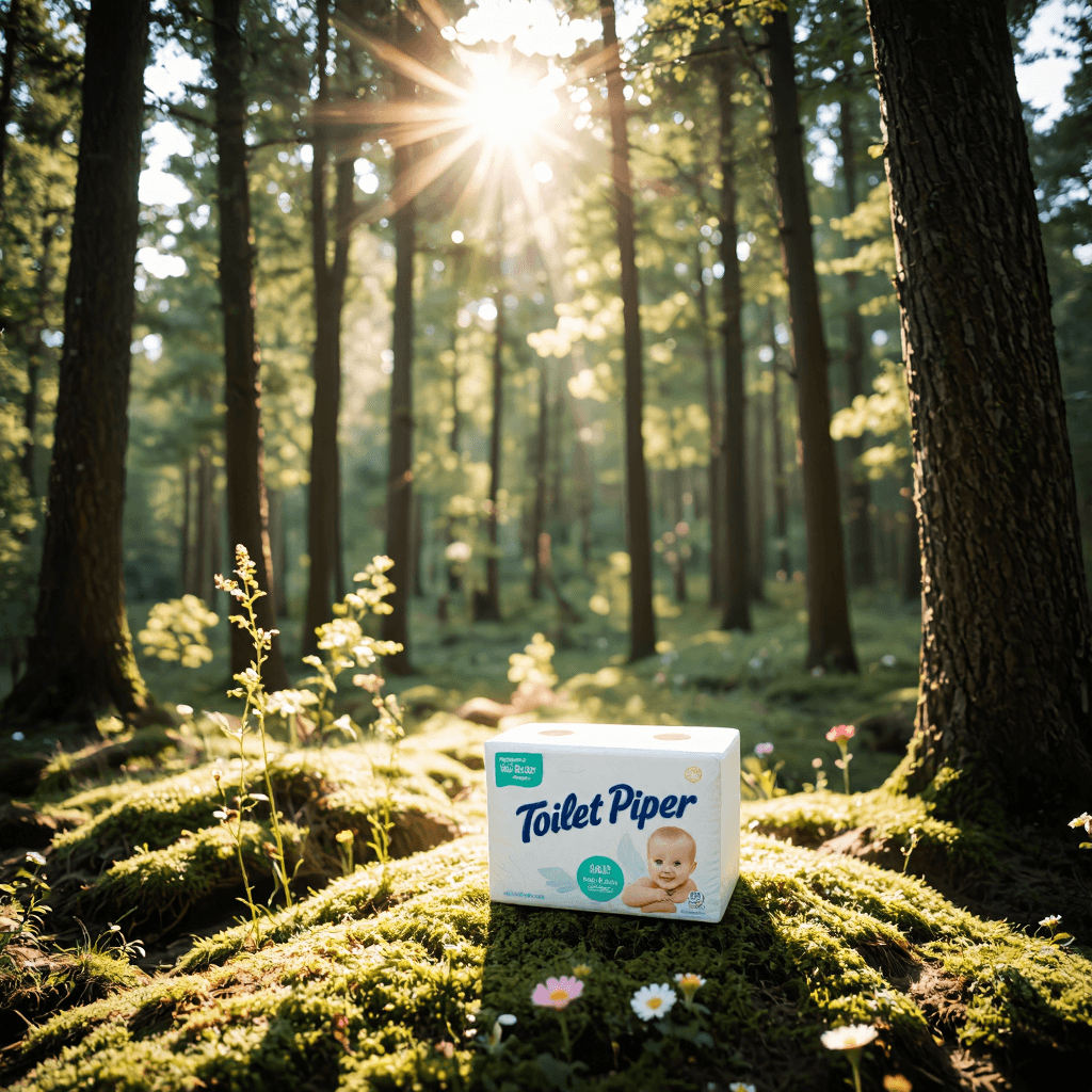 product photography of box of toilet paper