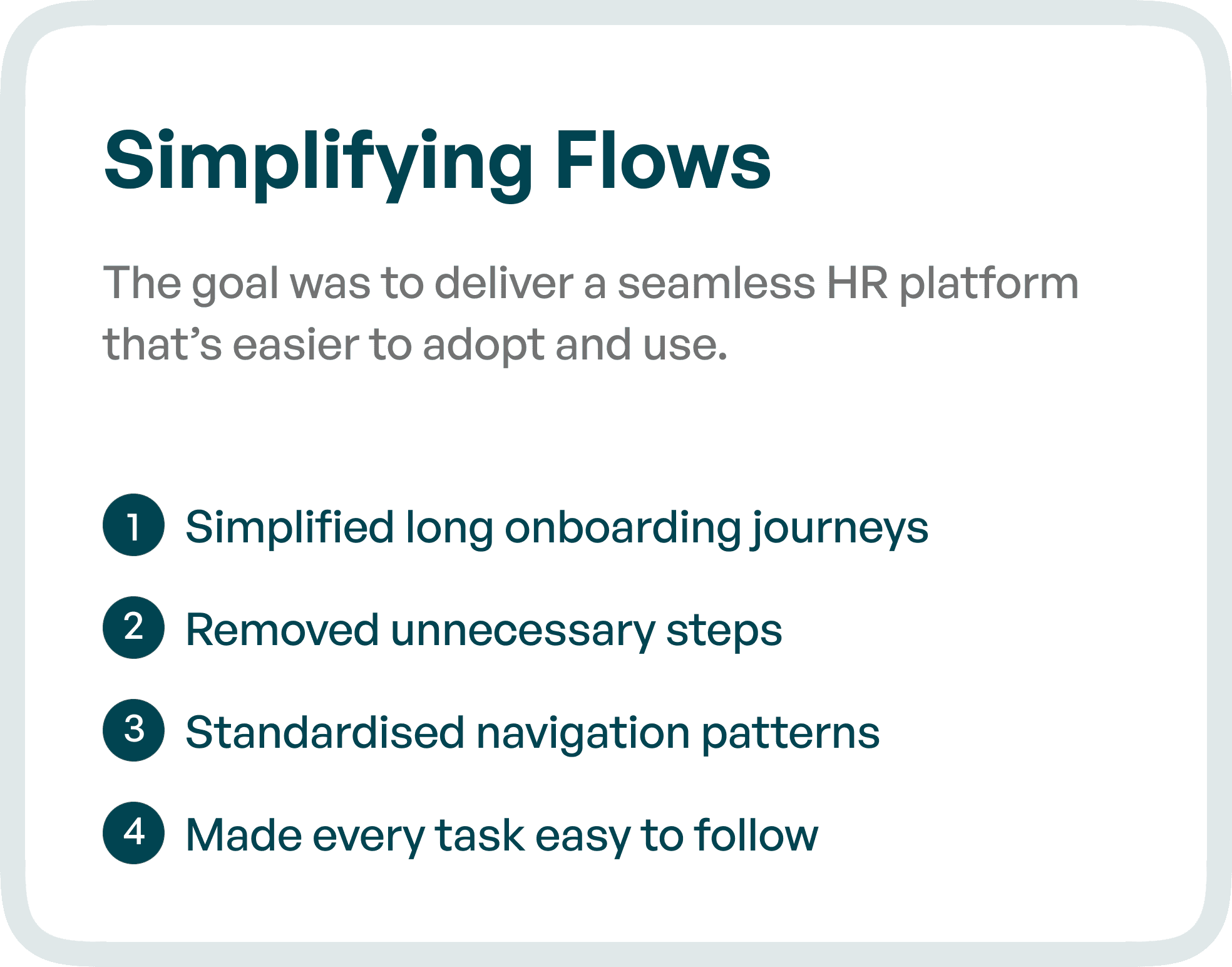 Simplifying Flows more brief
