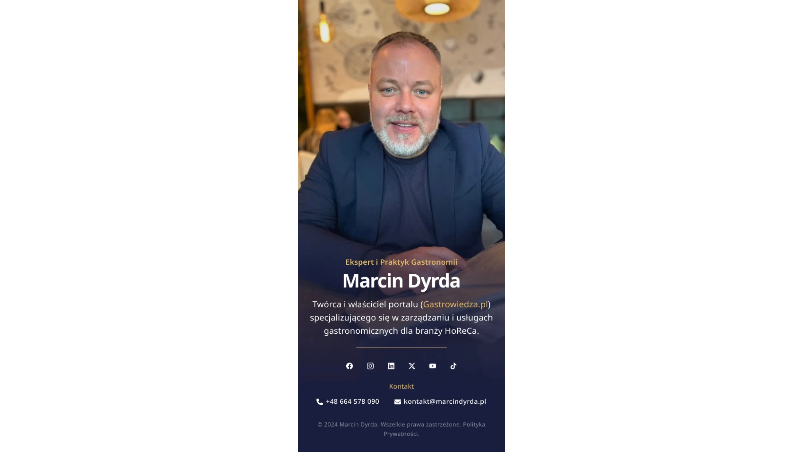 Marcin Dyrda Home Page Mobile