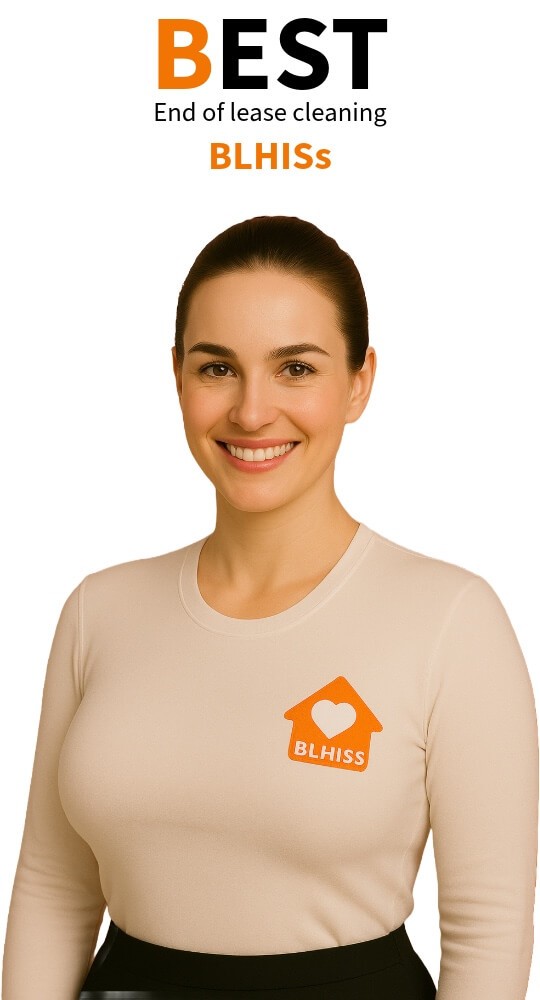 Smiling End of lease cleaner, BLHISs cleaning company