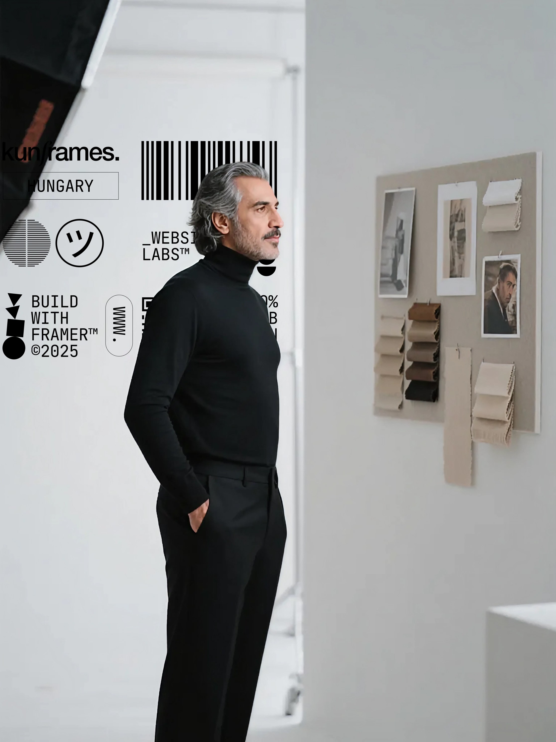 A handsome and elegant, middle-aged man standing in a room