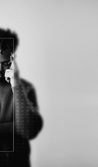 Drone shot of a running track at night