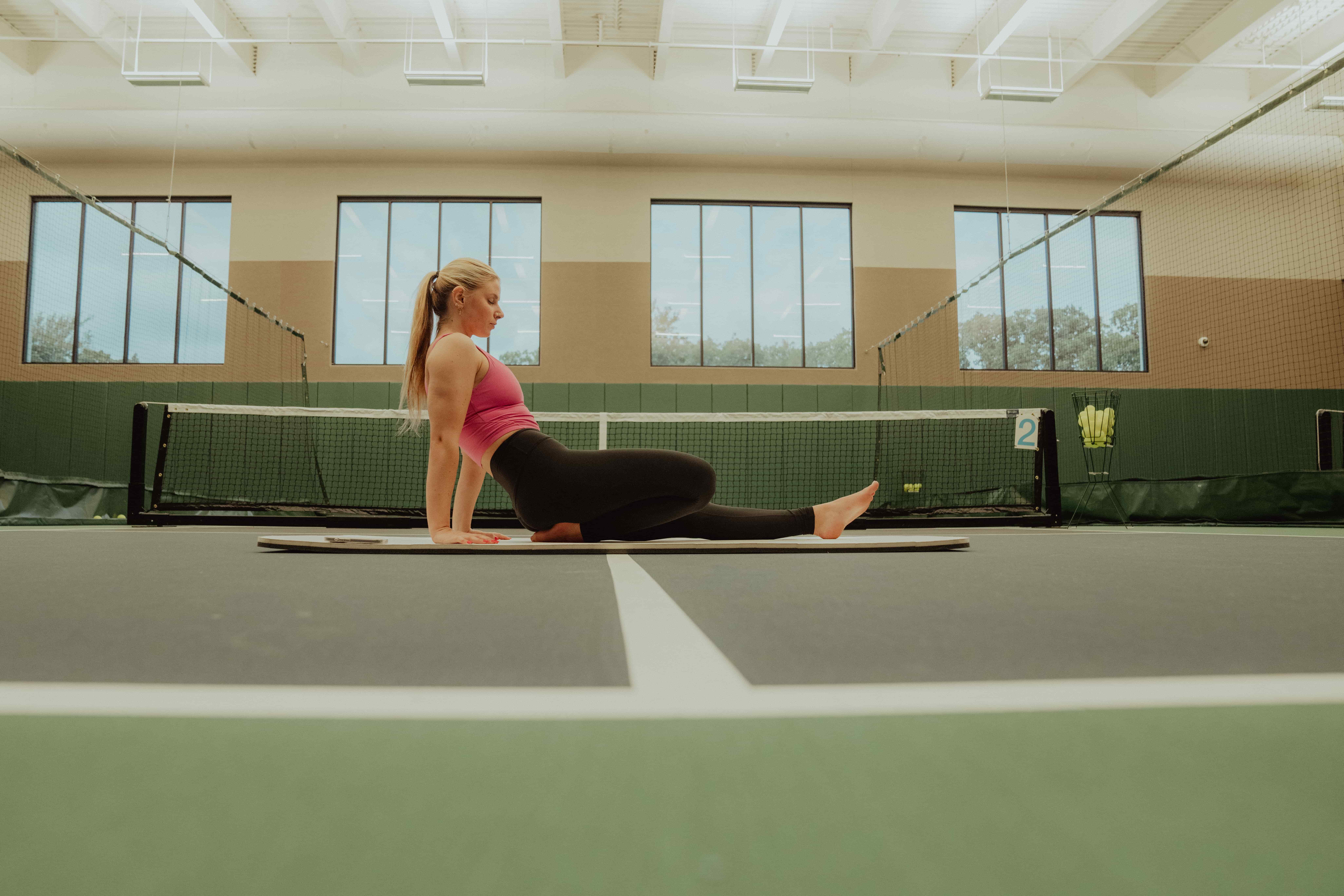 Woman Working Out - Knee Mobility Exercises