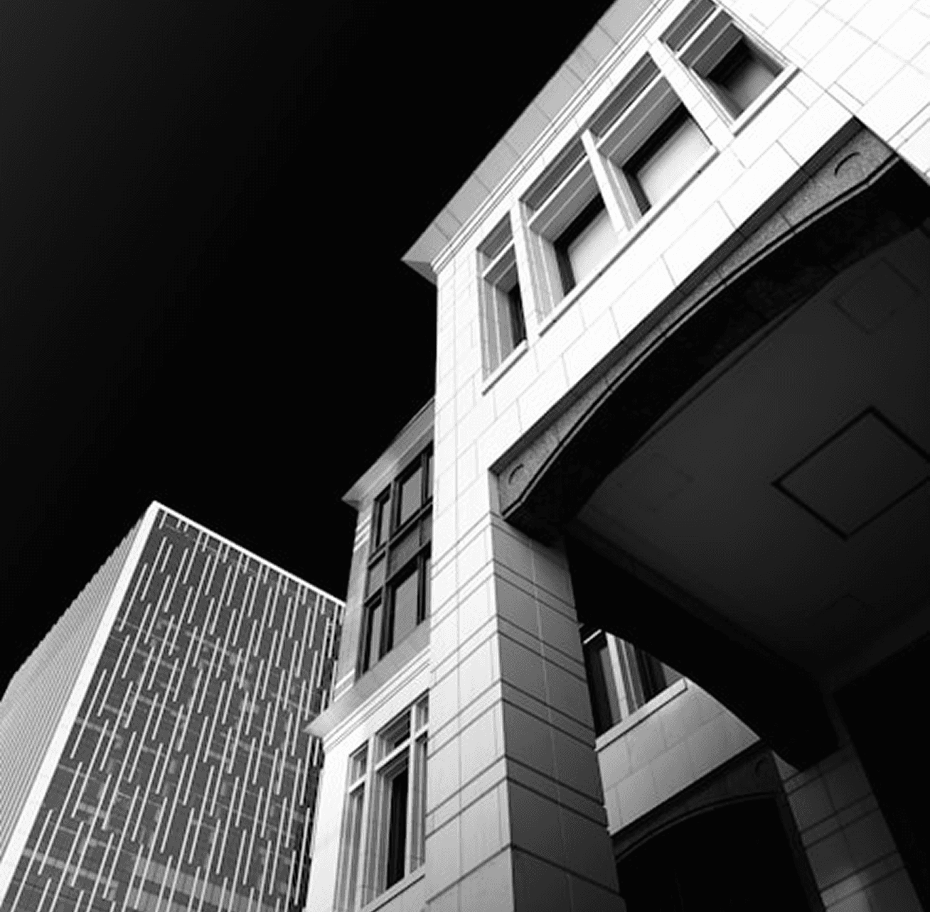 Monochrome architecture details