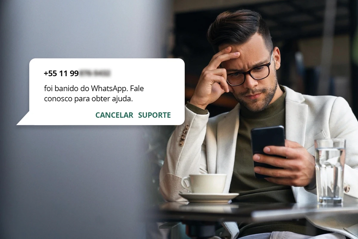 Gestor sofrendo com o banimento do seu número no WhatsApp