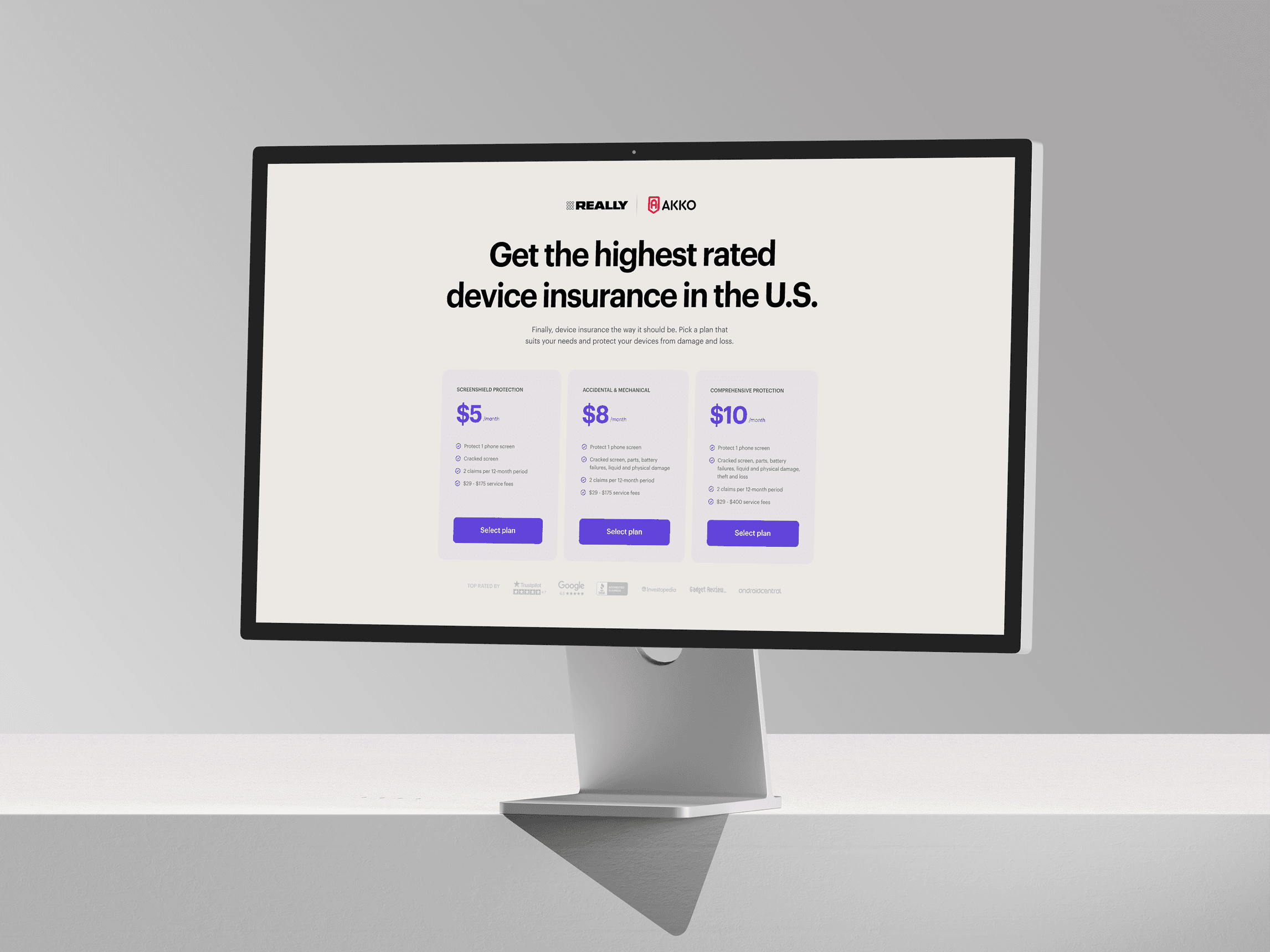 Página projeto Really