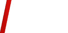 B&B Logo - weißes Logo auf schwarzem Grund mit rotem Streifen