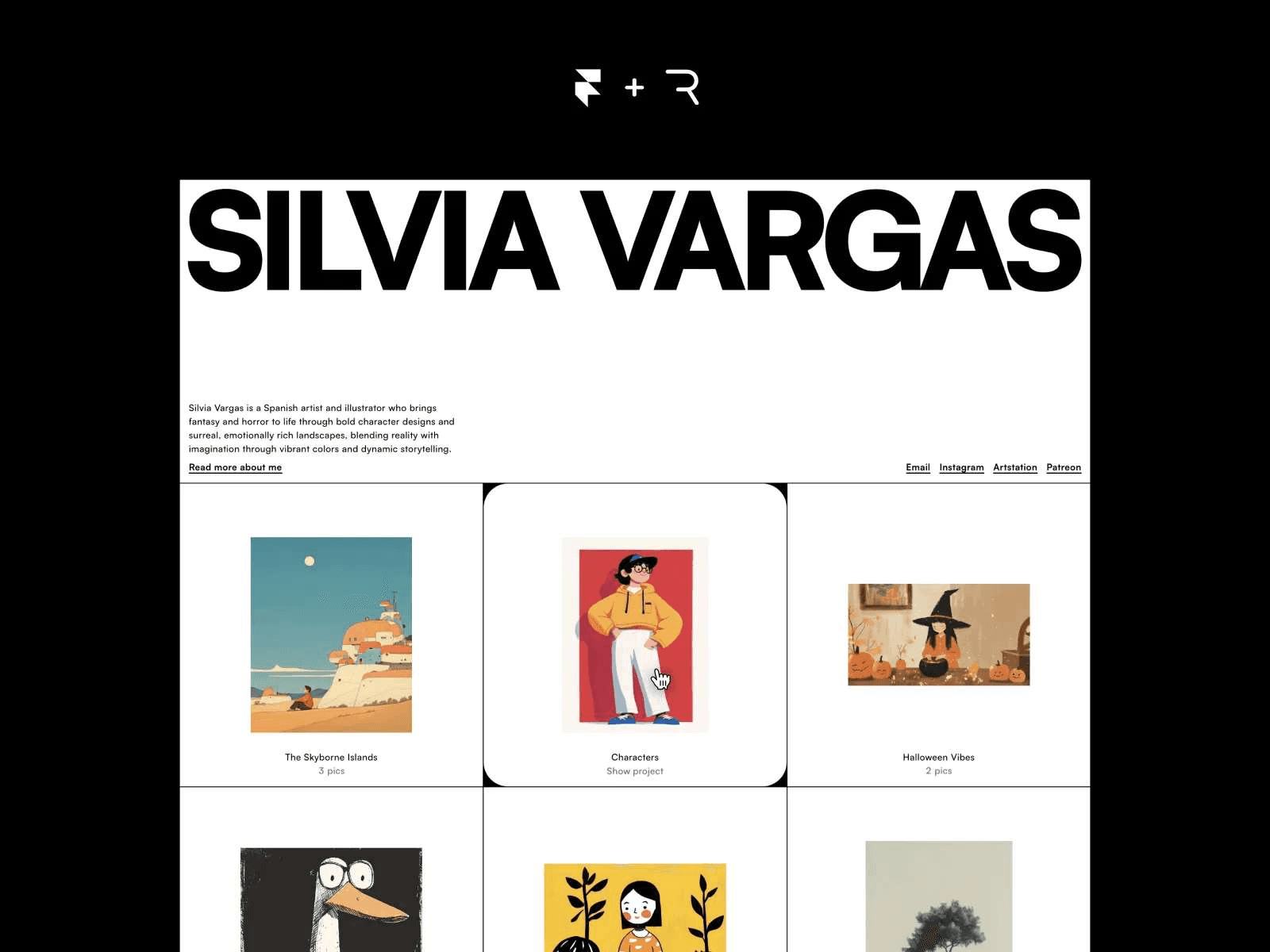 Artist Portfolio Framer Templates - Mastak - Artist Portfolio Template