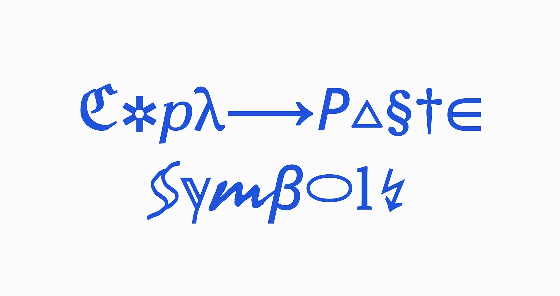Copy Paste Cool Symbols | Frame X UI Kit