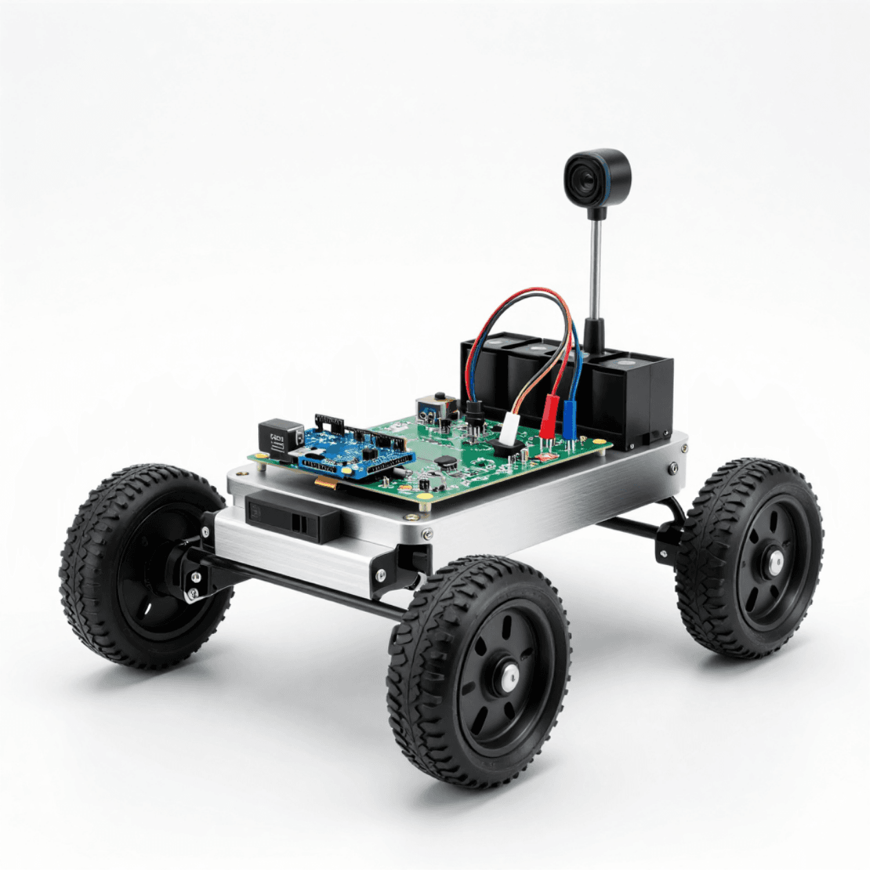 Moisture finding rover with soil moisture and temperature sensors for smart agriculture and robotics education