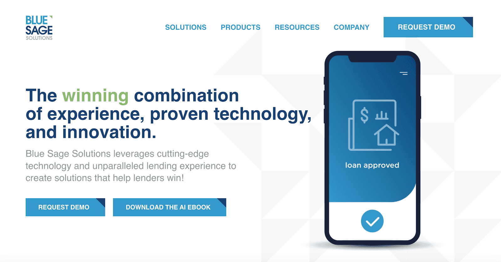Blue Sage web homepage