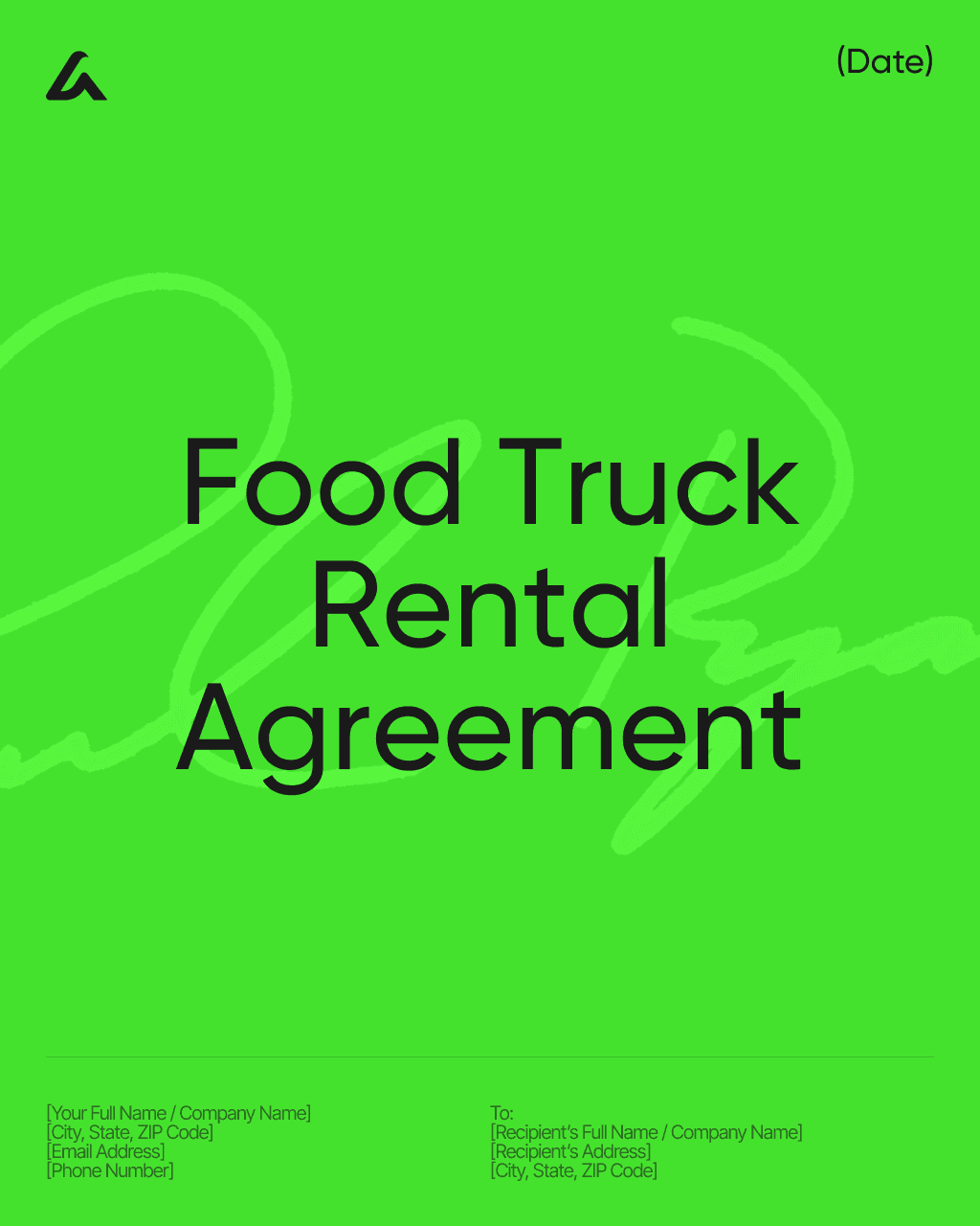 Food Truck Rental Agreement