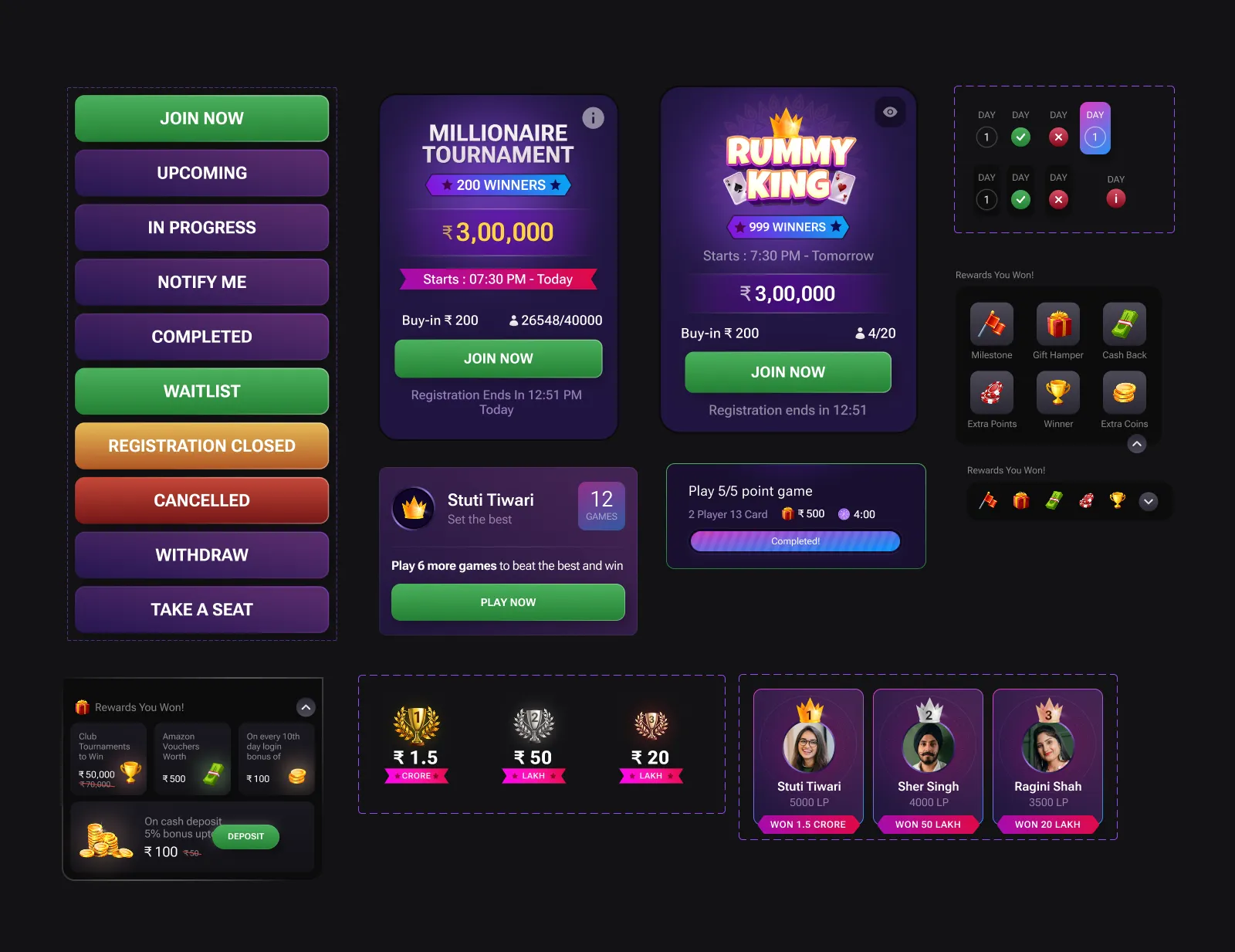 Rummy World mobile app overview