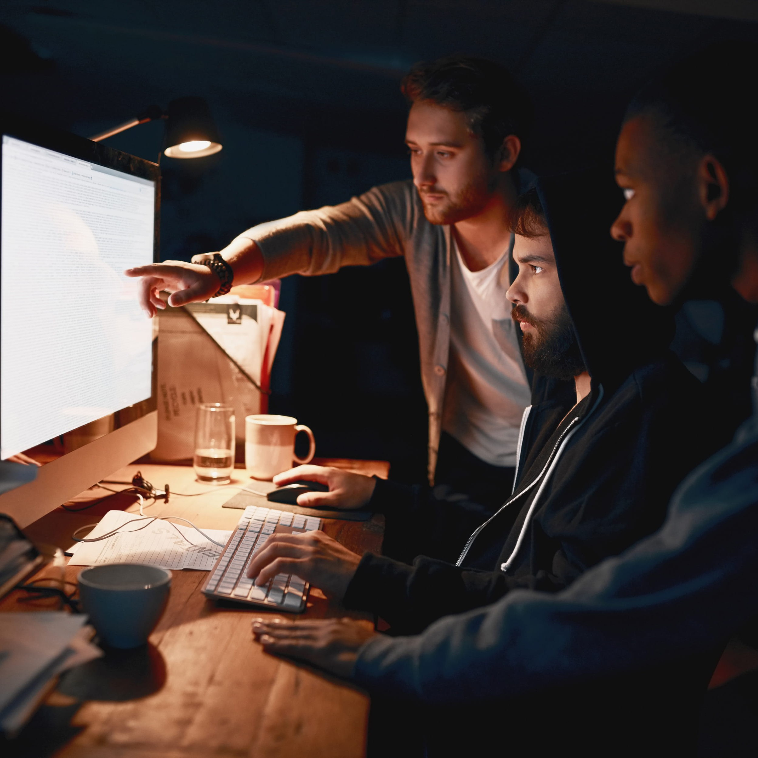 Man Using Tab