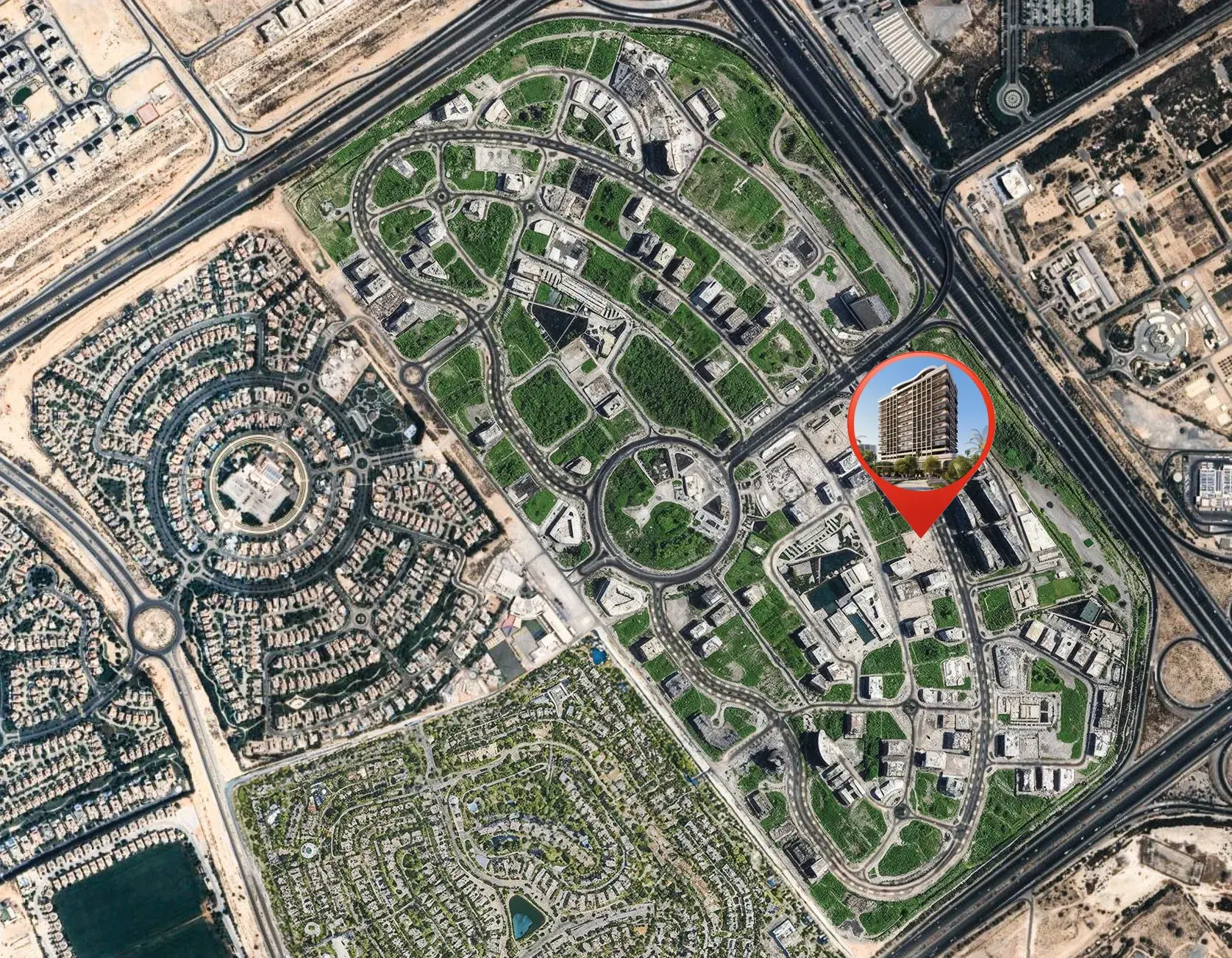 Weybridge Gardens 2 location map dubailand