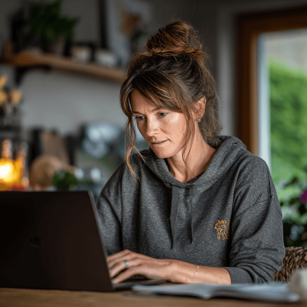 Unsere Kundenbetreuuerin bei unserem Team Spaziergang im Hunsrück