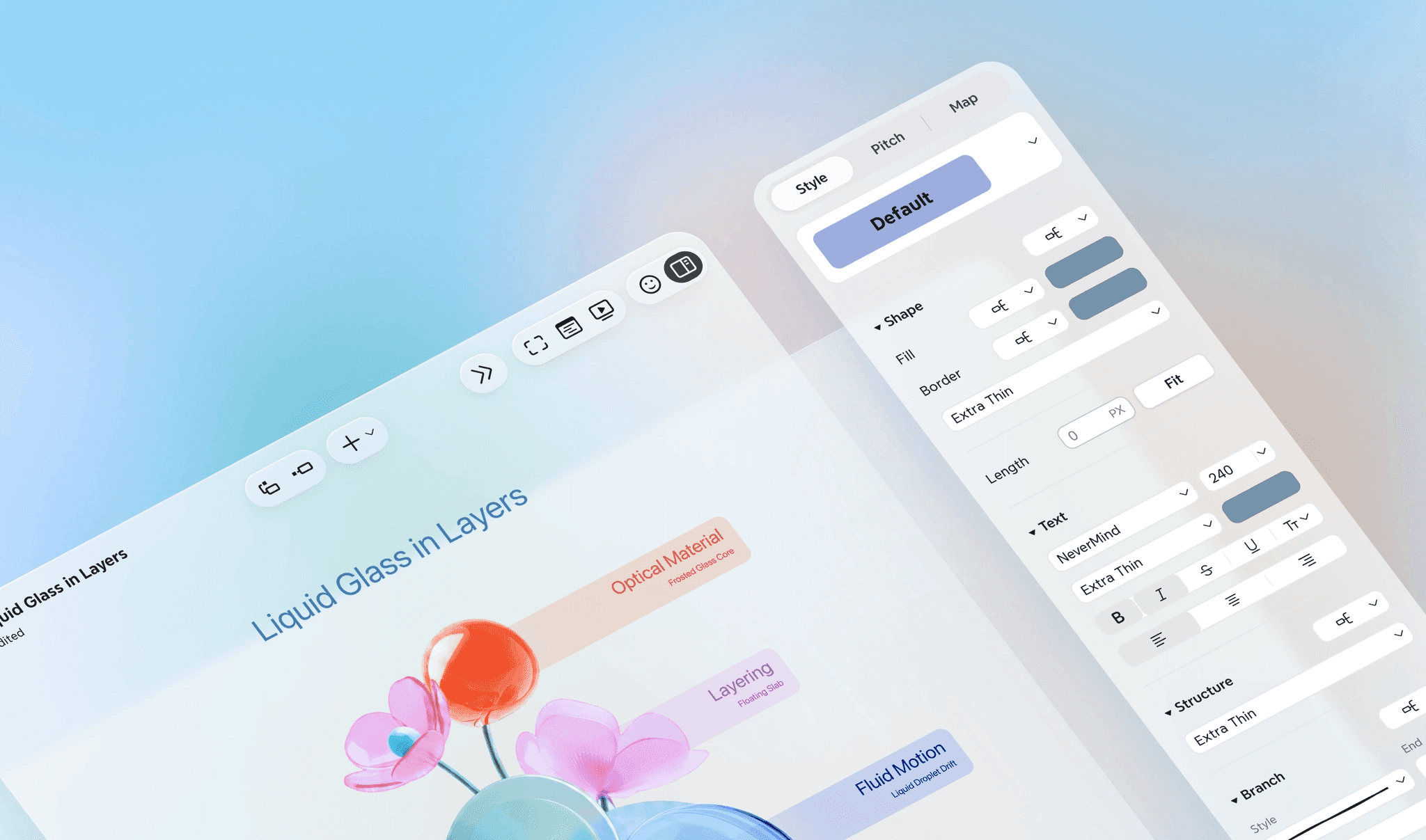 Xmind feature: Refreshed Xmind visuals inspired by Liquid Glass and Material Design 3.