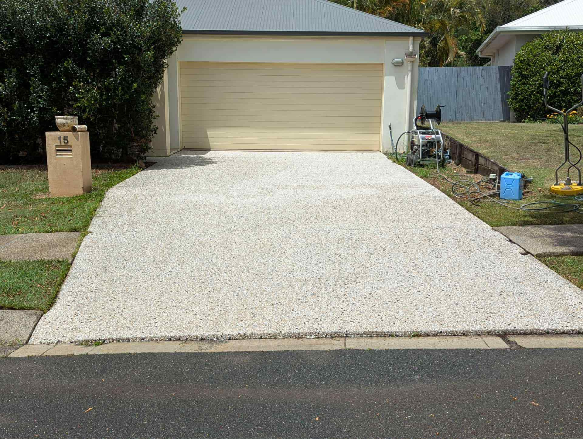A finished Nambour Driveway Clean by BlastBoy