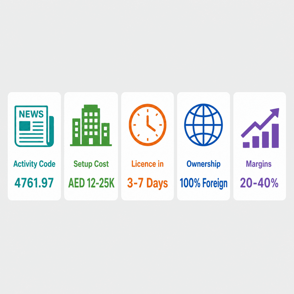 Infographic: Start a Newspapers & Magazines Trading Business in Dubai