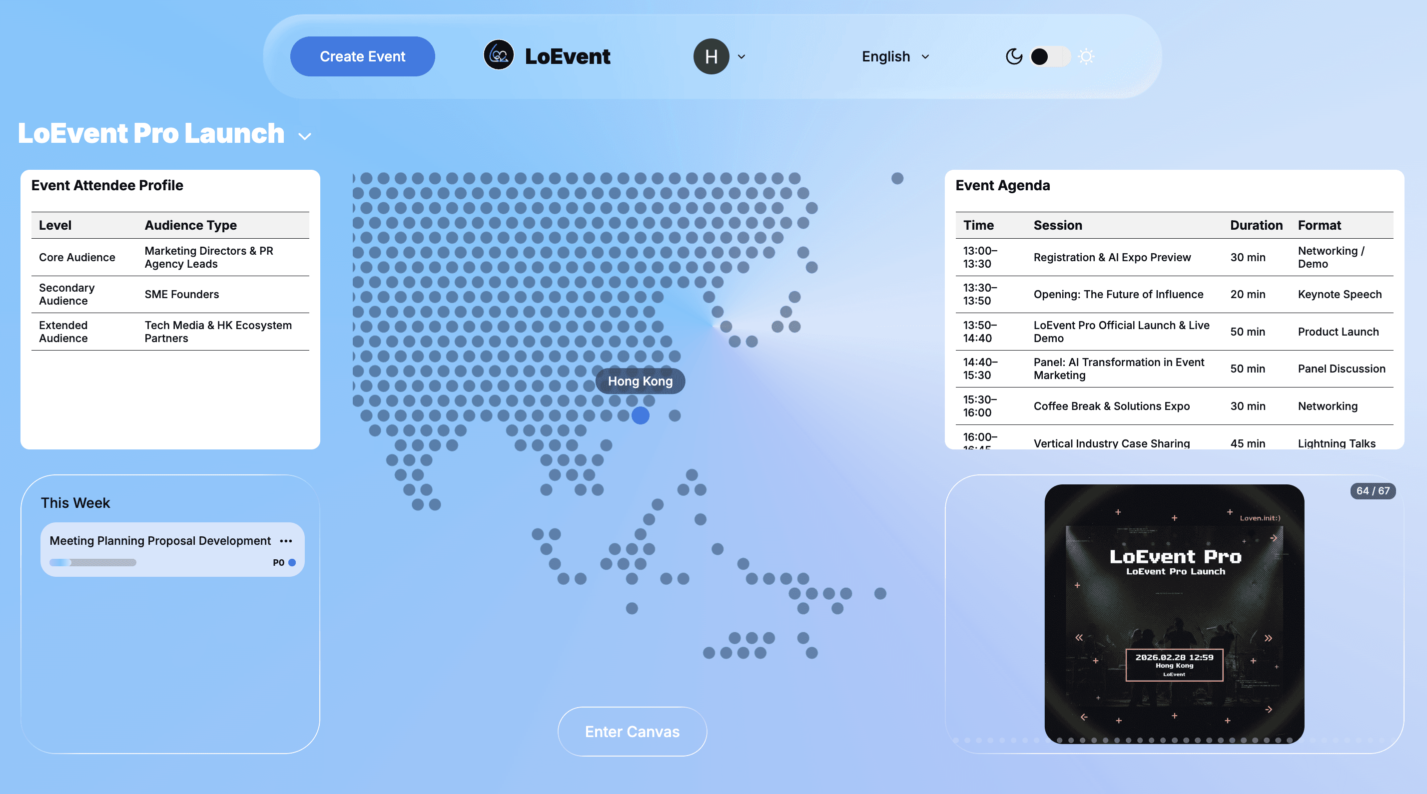 Event Management Dashboard