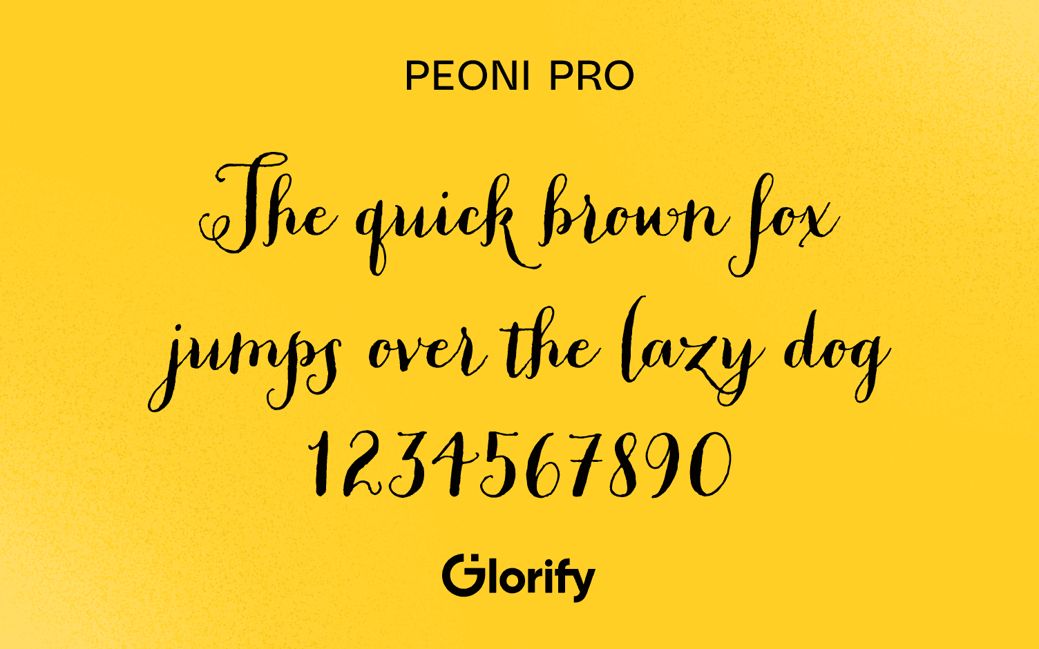 Peoni Pro Cursive font