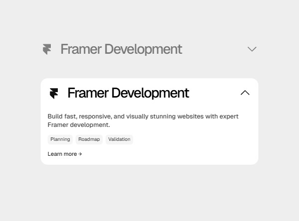 Framer Service Component