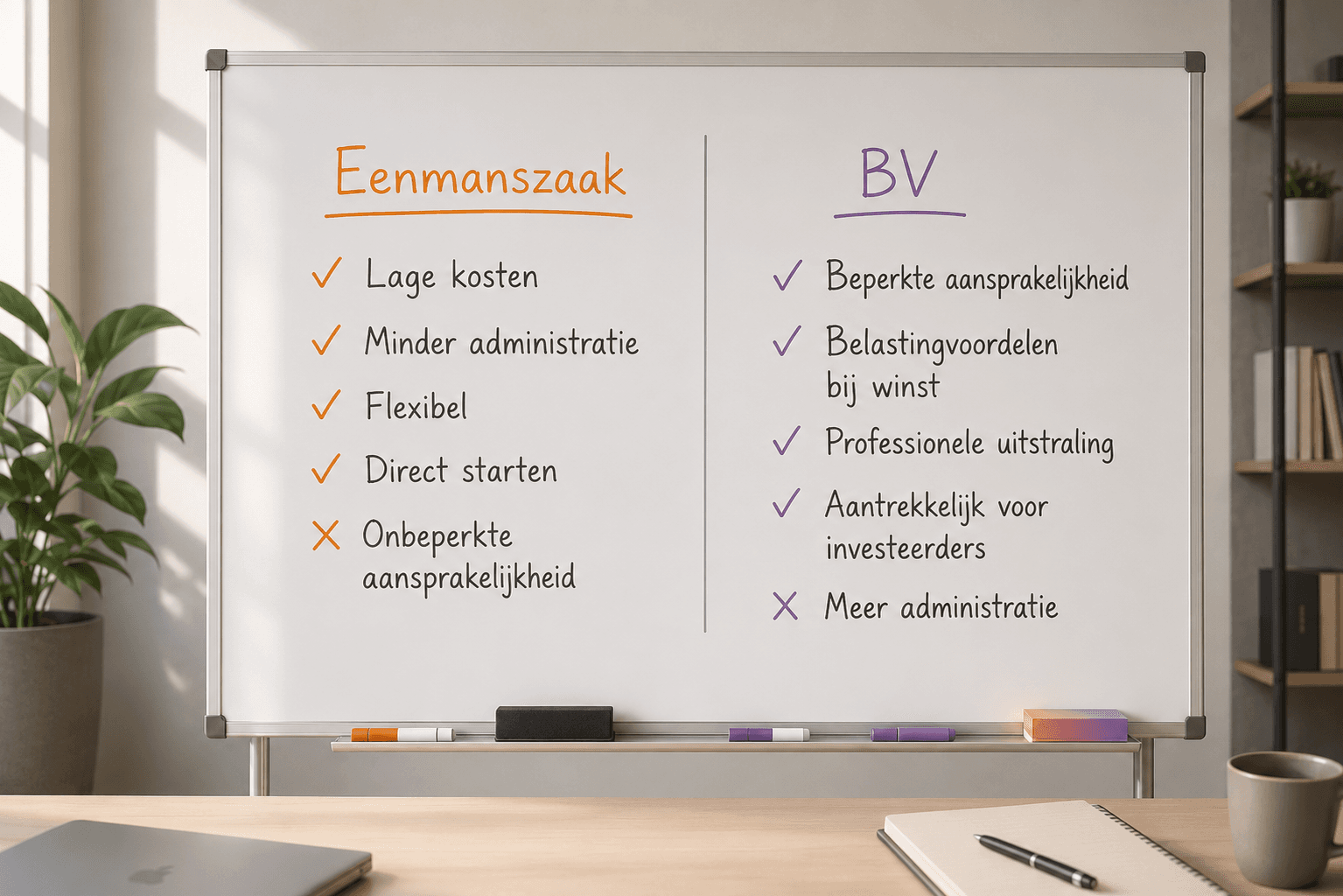 BV of eenmanszaak: welke rechtsvorm past bij uw bedrijf?