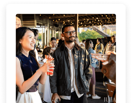 customers at an event