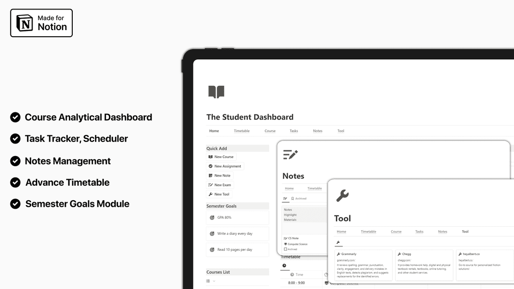 Notion Student Dashboard Banner Image 2