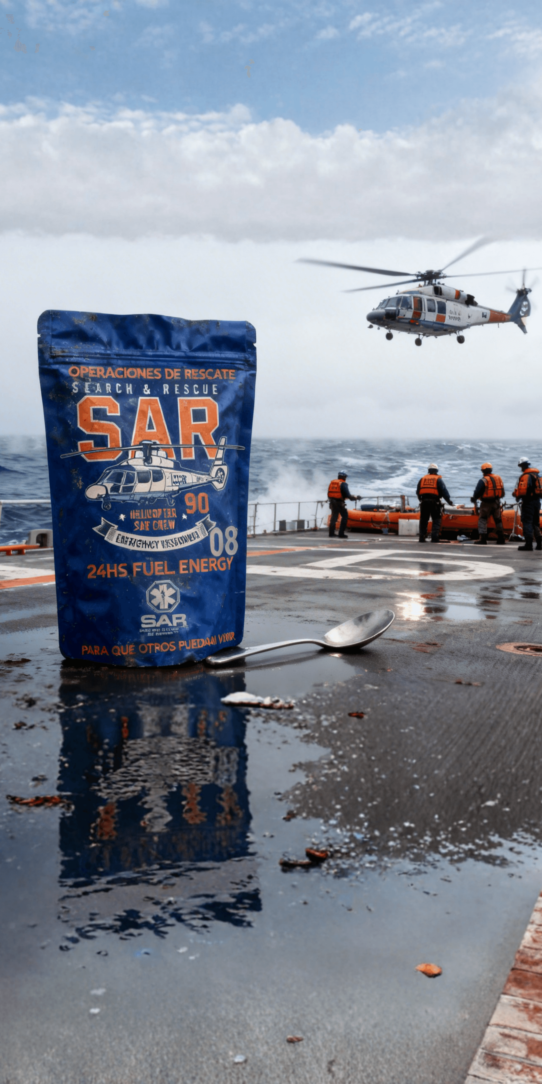 Woman in blue lather jacket