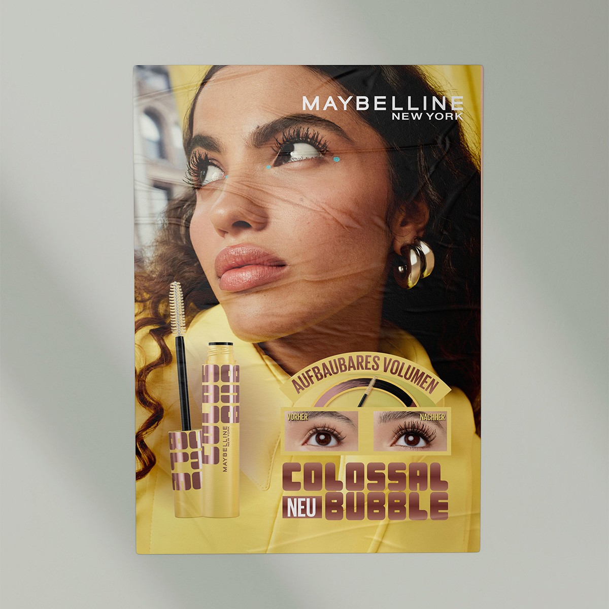 Plakat von Maybelline Colossal Bubble.