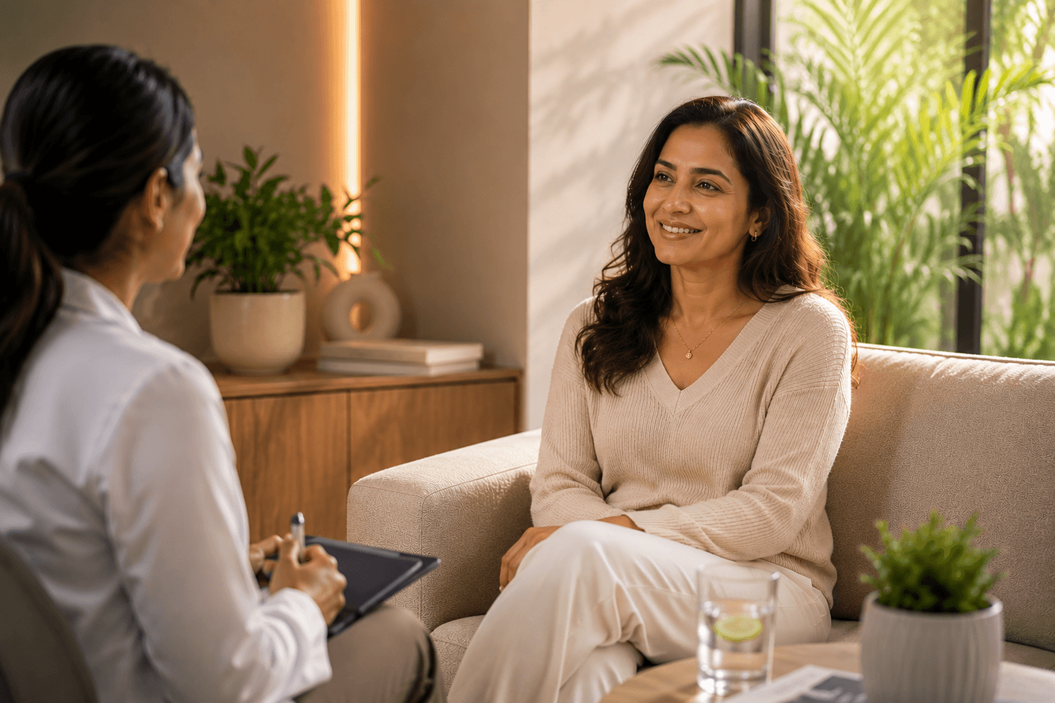 Woman smiling after successful diabetes and weight management treatment