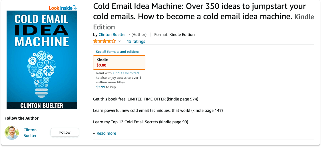 Cold Email Books Cold Email Idea Machine | Breakcold