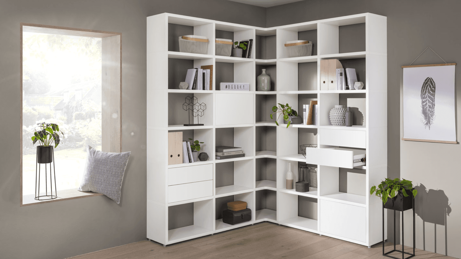 Use Corner Shelving