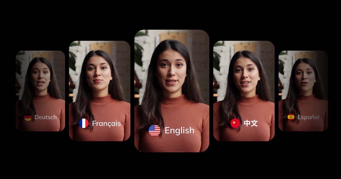 AI video dubbing by Vozo with voice cloning and lip sync technology