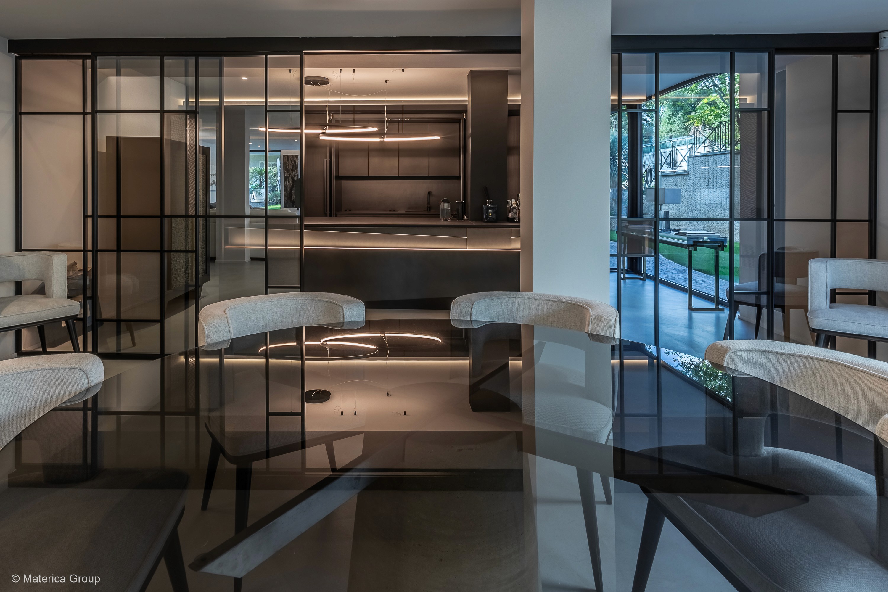 A man with some model buildings