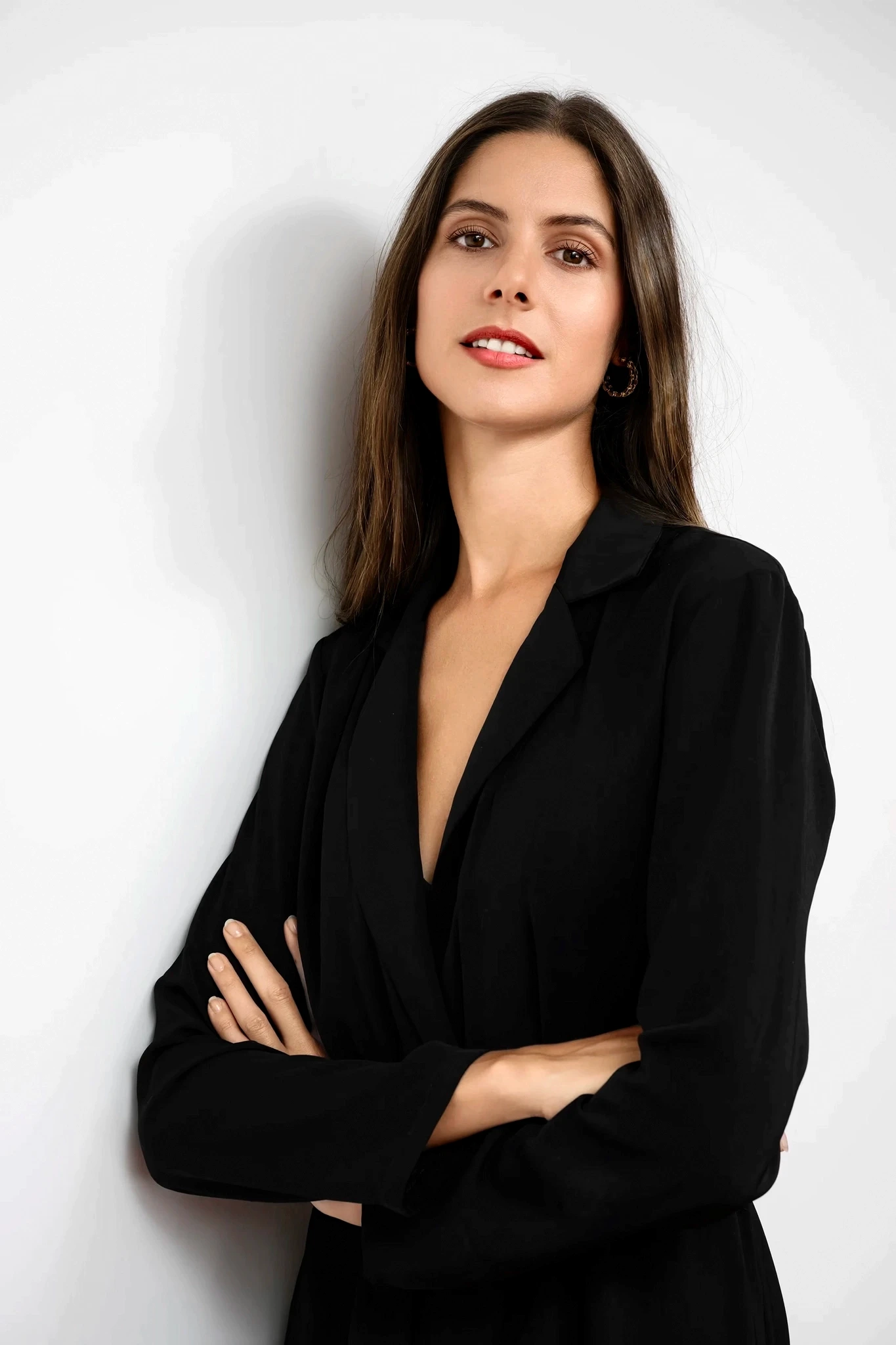 Portrait réalisé en studio professionnell sur fond neutre