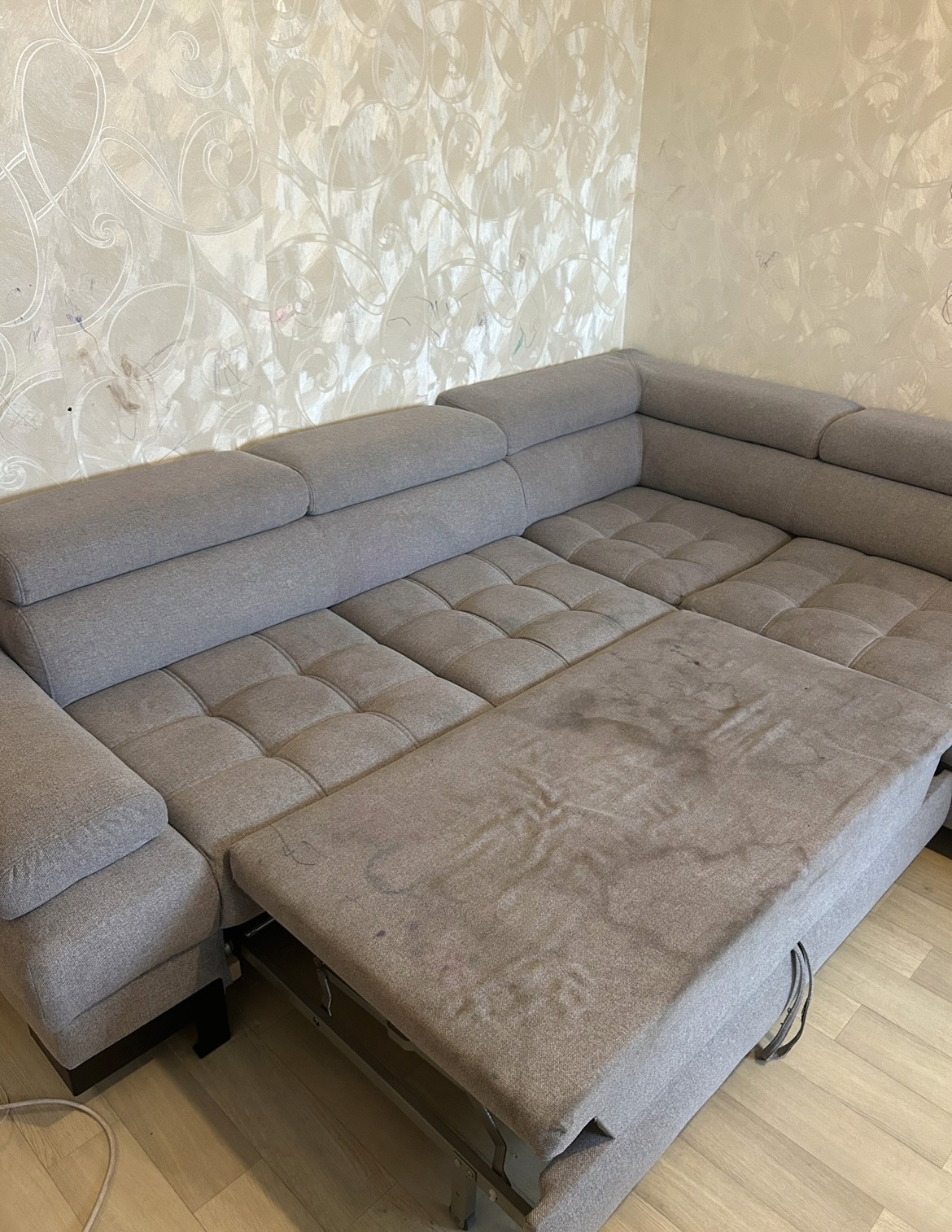 canapé avant nettoyage propre et net rennes