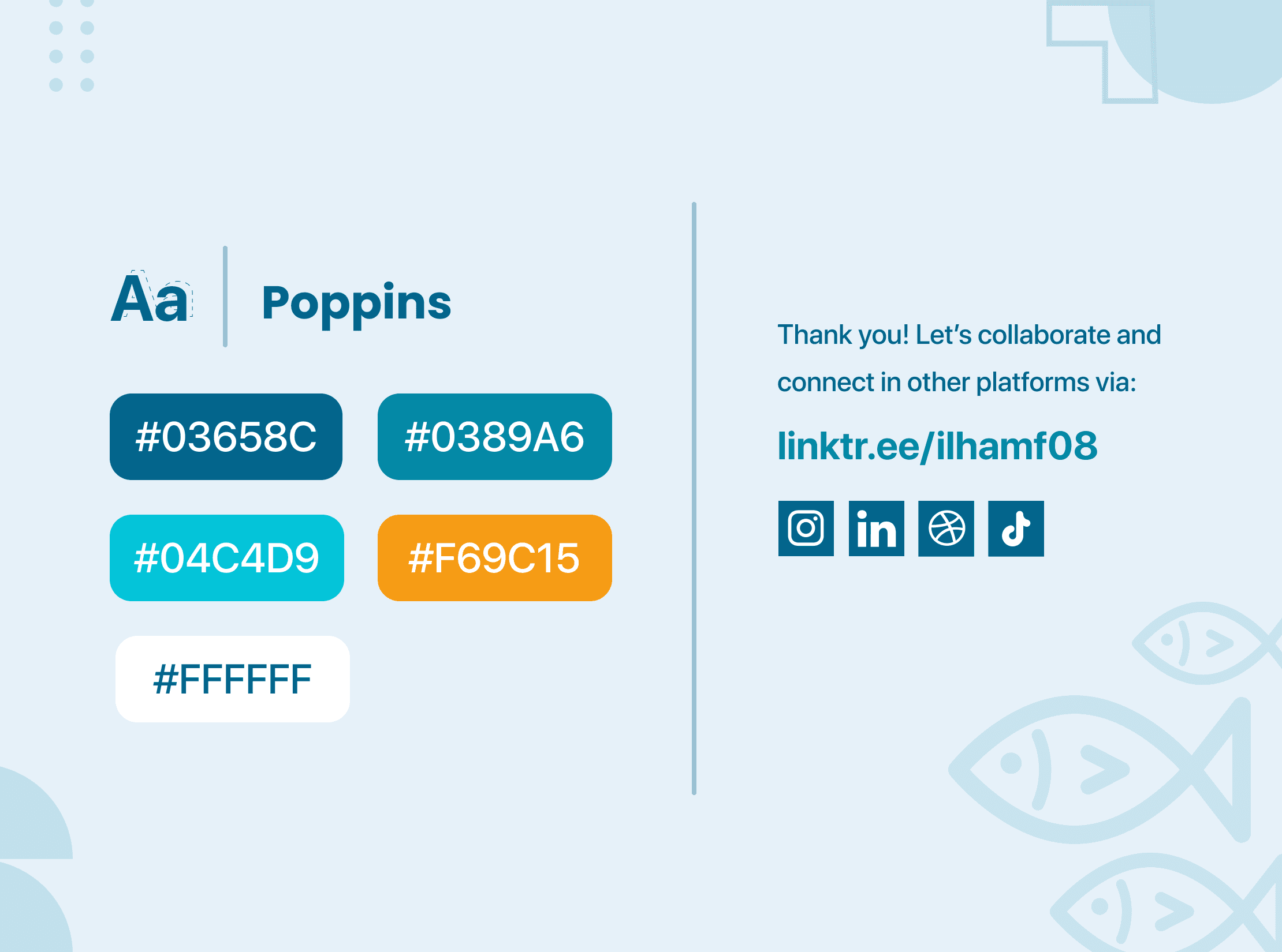 Font & Color Palette 