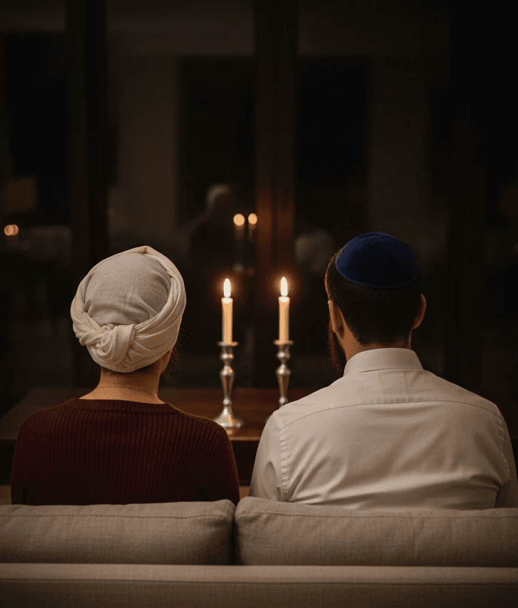 A woman receives a relaxing energy healing in a serene setting with soft lighting.