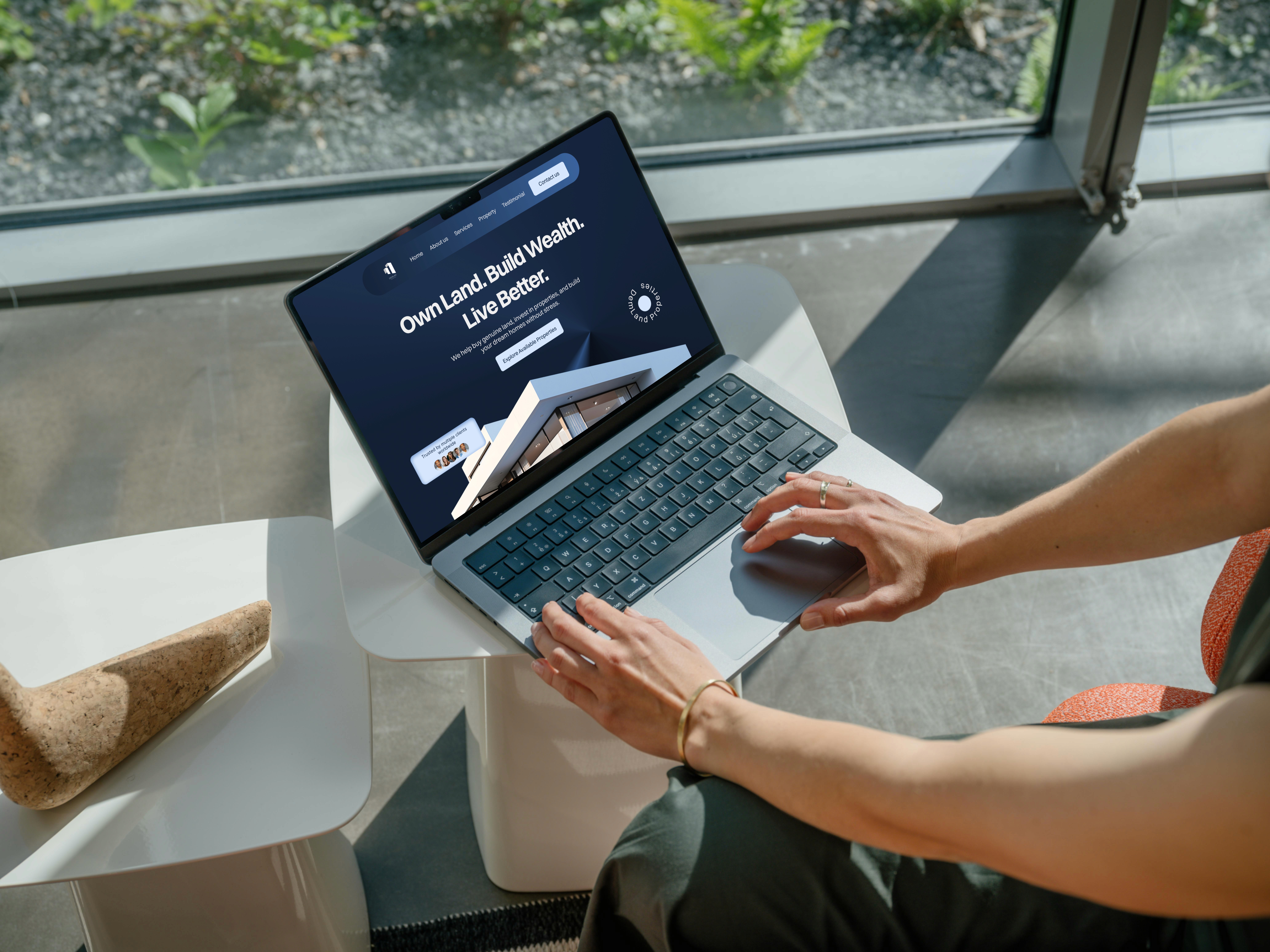 Real estate landing page
